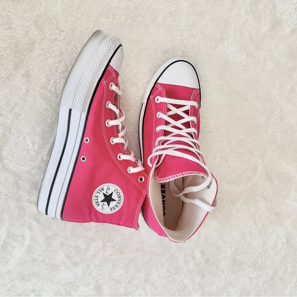 Converse Women's Bold Pink High-Tops